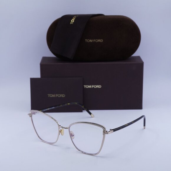 🕶️ New Tom Ford FT5740-B 028 Eyeglasses - Shiny Rose Gold Frame - Picture 9 of 9